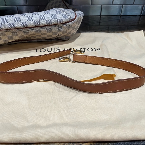 Louis Vuitton Soffi Damier Azur 2013 Tote Shoulder Bag Crossbody - Picture 9 of 16